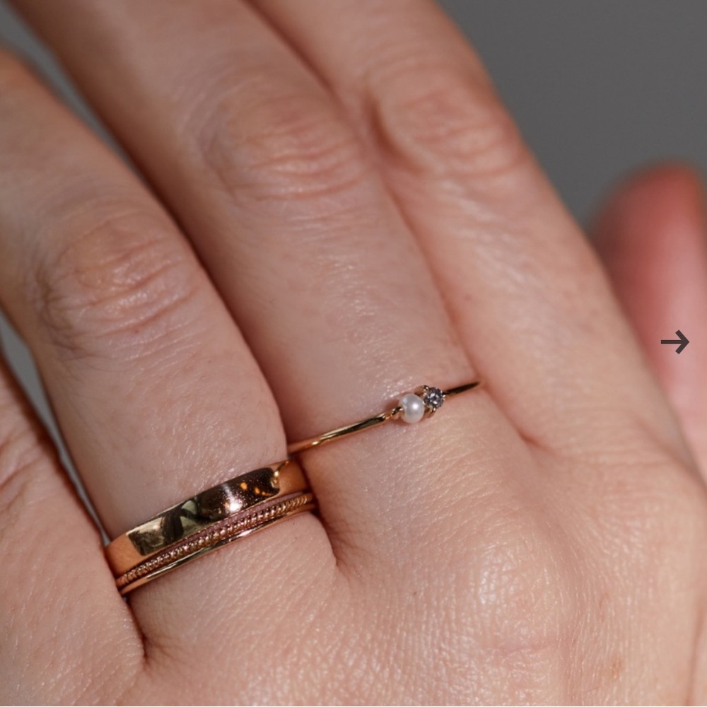 Catbird NYC Dewdrop Ring, Size 6